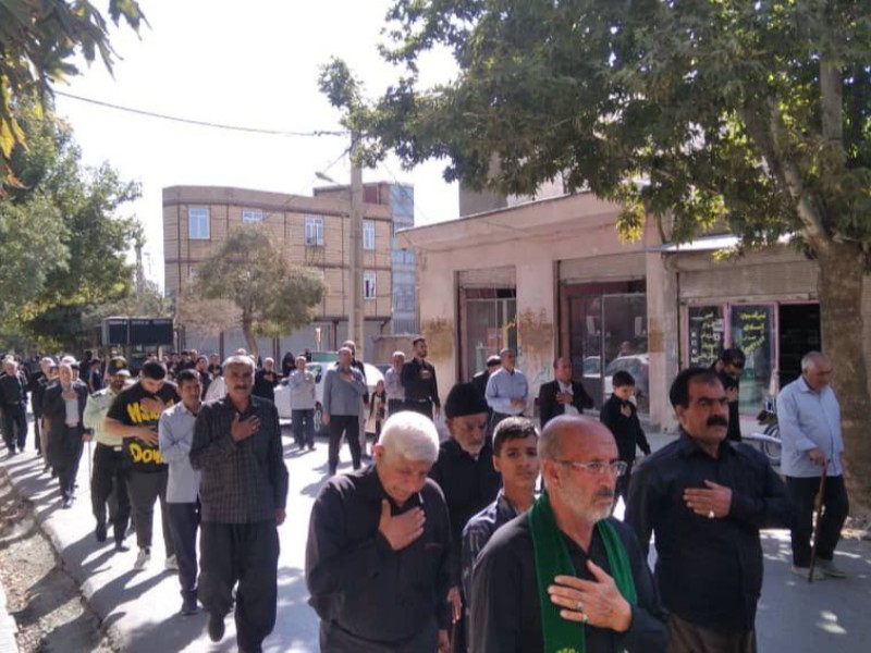 برگزاری مراسم عزدارای و پیاده روی اربعین حسینی در هرسین
