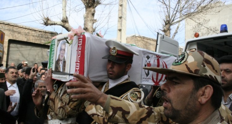 مراسم تشیع پیکر مطهر شهید جهانشاه صادقی در هرسین+تصویر