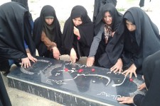 مراسم غبارروبی و عطر افشانی مزار شهدای گمنام در هرسین برگزار شد