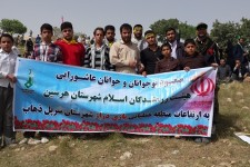 صعود اعزای هیئت رزمندگان و بسیجیان شهرسنان هرسین به ارتفاعات بازی دراز+تصویر