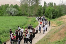 همایش پیاده روی حرم تا حرم در هرسین برگزار شد