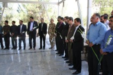 تجدید پیمان مسئولین قضایی شهرستان با آرمان های شهدا و امام راحل(ره)+تصویر