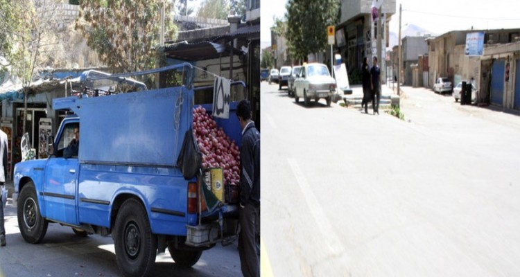 خیابان های هرسین از وضعیت میدان تره بار خارج شدند/ قاسمی: فروشندگان مغازه ها را کرایه کرده اند،  مالک پیاده رو نیستند