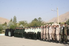 مراسم صبحگاه مشترک نیروی های مسلح در سپاه ناحیه هرسین +تصویر