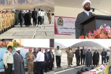 مراسم صبحگاه مشترک نیروهای مسلح در هرسین+تصویر