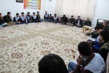 دیدار اعضای بسیج دانش آموزی هرسین با امام جمعه شهرستان