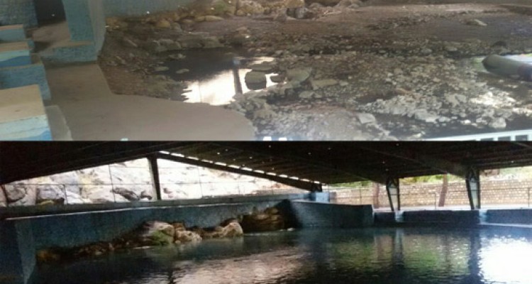 افزایش بیش از 1000درصدی دبی آب سراب هرسین/ مسدود کردن 35حلقه چاه در محدوده بیستون