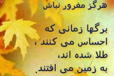 مغرور نباش !