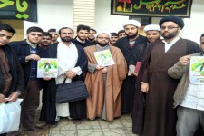 طلاب و روحانیون هرسین به پویش مردمی حمایت از شیخ زکزاکی پیوستند+تصویر