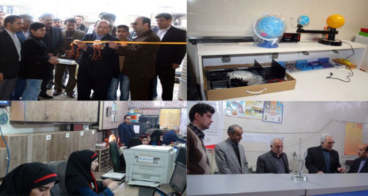 افتتاح پژوهش سراي دانش آموزي با اعتبار 7 ميليارد ريال و دفتر پیشخوان خدمات ثبت احوال در هرسین