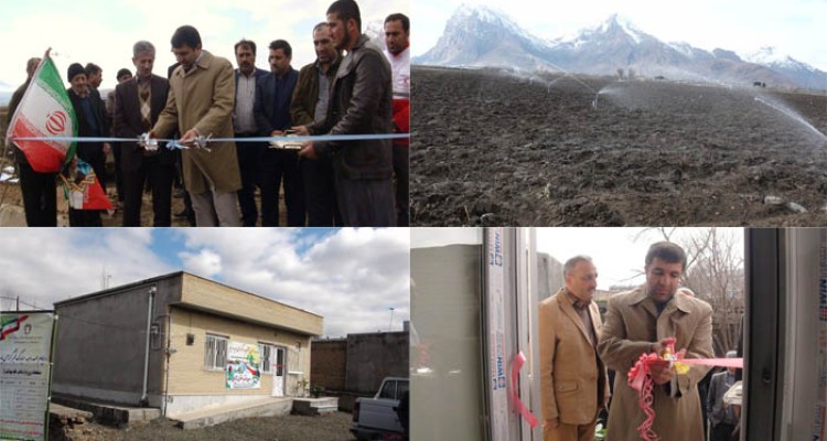 افتتاح 10 طرح عمراني ، كشاورزي ، خدماتي و بهداشتي در شهرستان هرسين و بخش بيستون 