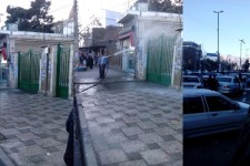 برخورد نیروی انتظامی با تبلیغات هنجار شکنانه برخی کاندیداها در بیستون