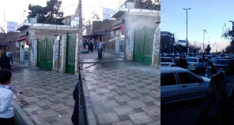 برخورد نیروی انتظامی با تبلیغات هنجار شکنانه برخی کاندیداها در بیستون