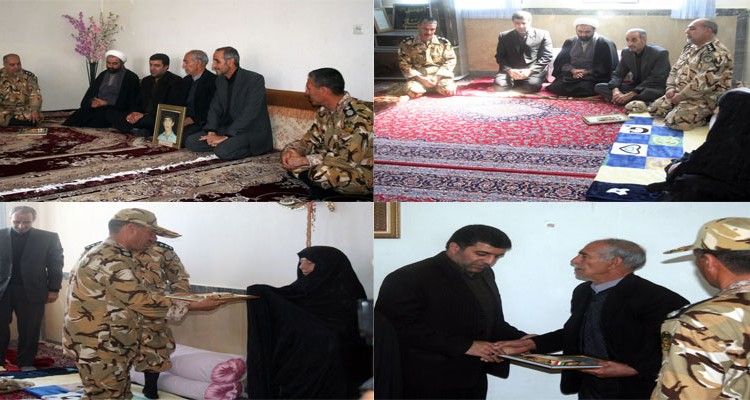 دیدار مسئولین شهرستان هرسین با خانواده معظم شهدا+تصویر