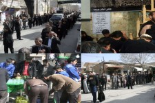 مراسم عزاداری شهادت حضرت زهرا (س) در هرسین+ تصاویر 