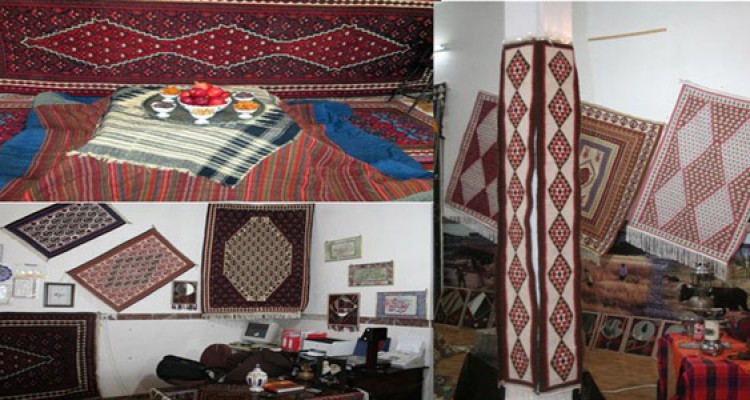 هنر گلیم بافی هرسین به روایت تصویر