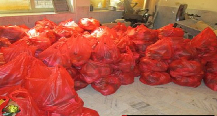 توزیع 80بسته مواد غدایی بین نیازمندان در آستانه سال نو