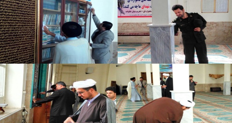 مراسم غبارروبی و عطرافشانی مساجد شهرستان هرسین برگزار شد