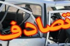 برخورد دو خودرو پراید در محور بیستون به صحنه /یک عابر پیاده کشته شد