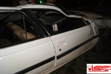 واژگونی یک دستگاه پژو پارس و مصدومیت 3نفر در محور هرسین به نورآباد