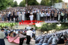 نماز عید سعید فطر در شهرستان هرسین به امامت حجت الاسلام باقری اقامه شد