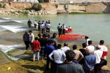 انتشار اولین تصاویر از جستجو برای یافتن جوان غرق شده هرسینی در گامسیاب