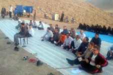 تصاویری از برگزاری دعای پرفیض ندبه در هرسین