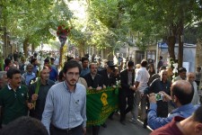 عکس/ مراسم استقبال از کاروان زیر سایه خورشید در هرسین