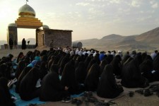 برگزاری مراسم پر فیض دعای ندبه در مزار شهدای گمنام شهرستان هرسین+تصویر
