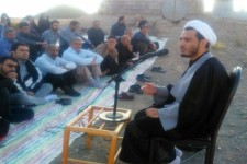 مراسم معنوی دعای ندبه در مزار شهدای گمنام هرسین، 