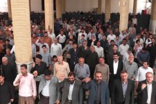 اعلام انزجار نمازگزاران هرسینی در محکومیت جنایات آل‌سعود + تصاویر