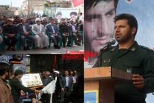 یادواره شهدای سرداران شهید خدامروت گلی و شهید علی فرج کاظمی در هرسین برگزار شد+تصویر