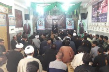 مراسم یادواره شهدای روحانی و مدافع حرم در هرسین برگزار شد+تصویر