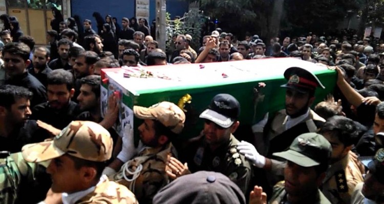 مراسم تشییع پیکر شهید هوانیروز ستوانیکم ابولفضل بیگی نیا در هرسین+عکس و فیلم