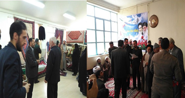 افتتاح نمایشگاه تولیدات اقتصاد مقاومتی و برگزاری یادواره شهدای پایگاهی در هرسین و بخش بیستون