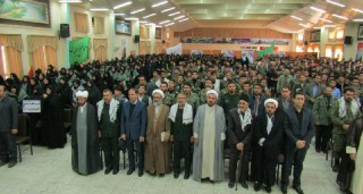 اجتماع بزرگ بسیجیان در هرسین برگزار شد+تصویر