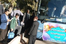 اعزام یک کاروان در قالب طرح مهر درخشان از هرسین به مشهد مقدس