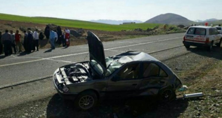 برخورد 2 پژو در محور هرسین‌- نورآباد + تصویر 