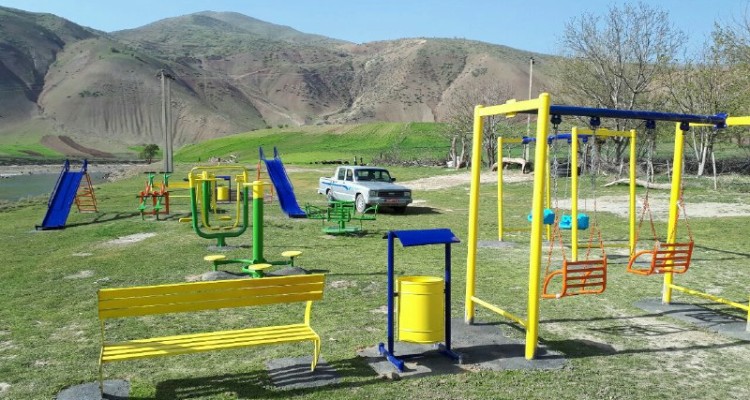 افتتاح پارک روستایی روستای چم حیدر هرسین
