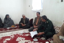 دیدار با خانواده شهدای فرهنگی در هرسین