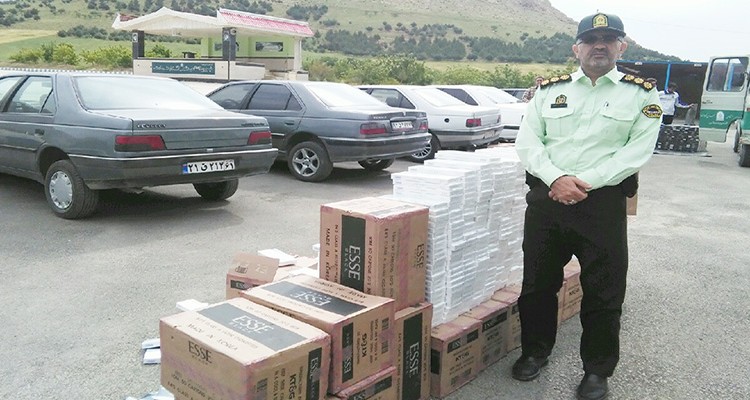 کشف بیش از 1میلیون نخ سیگار قاچاق در هرسین/ دستگیری 8نفر و توقیف 7دستگاه خودرو 