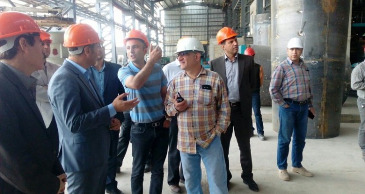 بازدید فرماندار شهرستان هرسین از مجتمع ذوب آهن بیستون
