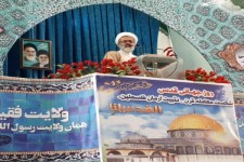 روز قدس ، روز همبستگی بین المللی مسلمانان در حمایت از حقوق قانونی مردم فلسطین است/:  امروز به نام مذاکره و کوتاه آمدن آمریکاییها می خواهند این مردم را فریب بدهند