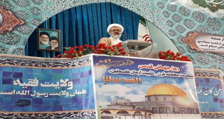 روز قدس ، روز همبستگی بین المللی مسلمانان در حمایت از حقوق قانونی مردم فلسطین است/:  امروز به نام مذاکره و کوتاه آمدن آمریکاییها می خواهند این مردم را فریب بدهند