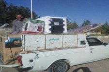 اهداء 30سری جهیزیه اهدایی مقام معظم رهبری به نوعروسان هرسینی