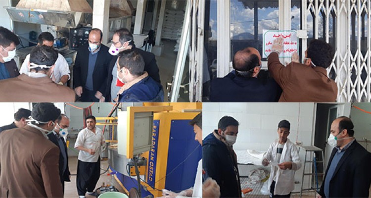 پلمپ 4واحد صنفی خبازی و شیرینی پزی غیربهداشتی درهرسین