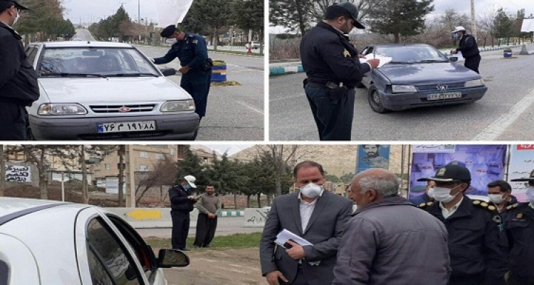 اجرای طرح فاصله گذاری اجتماعی در شهرستان هرسین