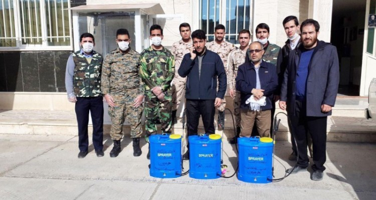گزارش تصویری از فعالیت های بسیج در مقابله با کرونا در هرسین
