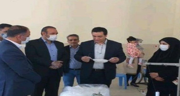 افتتاح کارگاه تولید ماسک در شهرستان هرسین