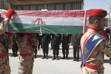 پیکر مطهر شهید احسان عزیزی صبور در هرسین تشییع و به خاک سپرده شد